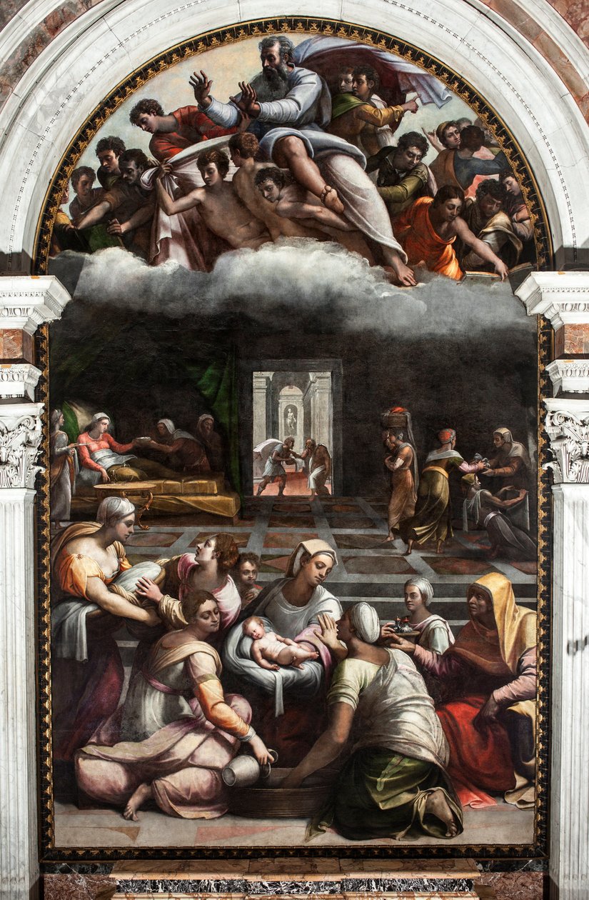 La nascita della Vergine da Sebastiano del (c.1485 1547) Piombo