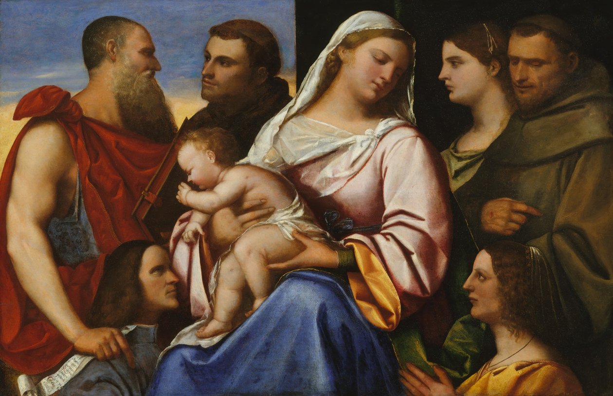 Madonna col Bambino e Santi e Donatori da Sebastiano del Piombo