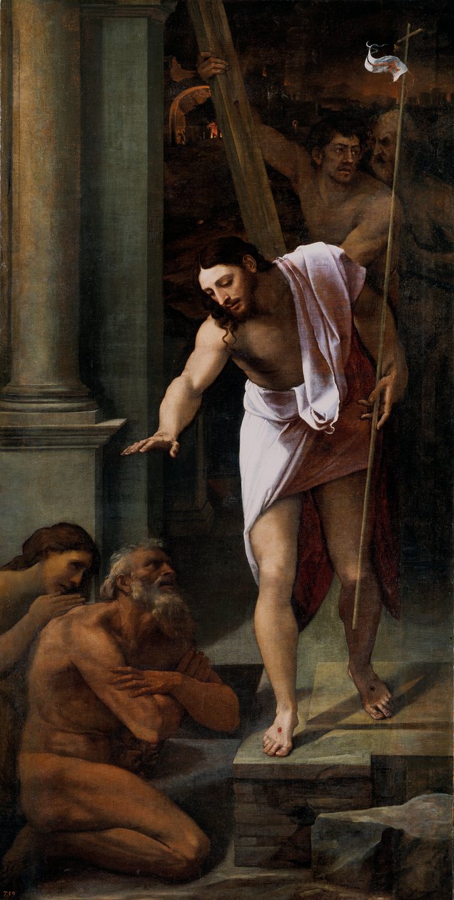 Spagnolo: Bajada de Cristo al Limbo La discesa di Cristo al Limbo da Sebastiano del Piombo
