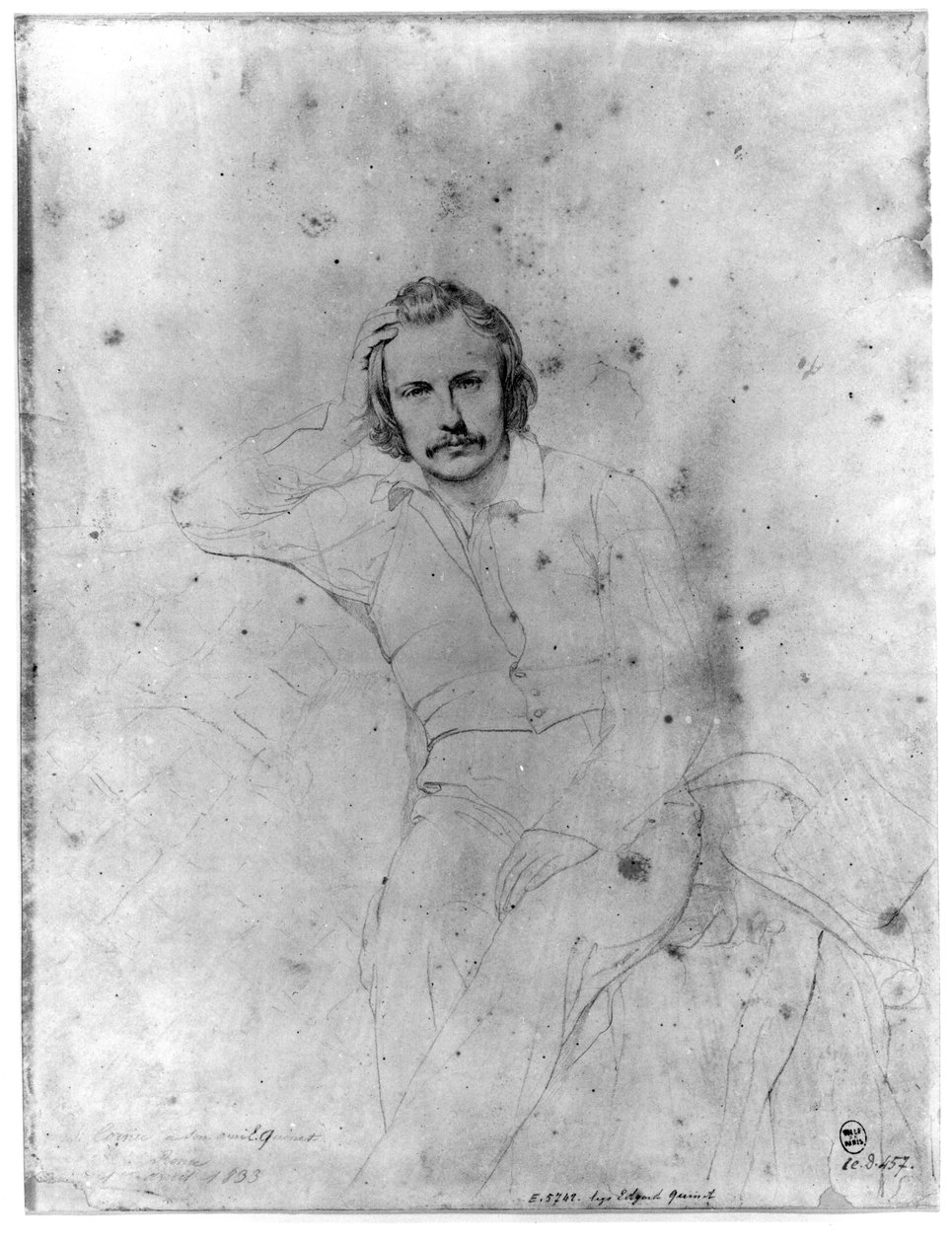 Edgar Quinet, 1833 da Sebastien Melchior Cornu