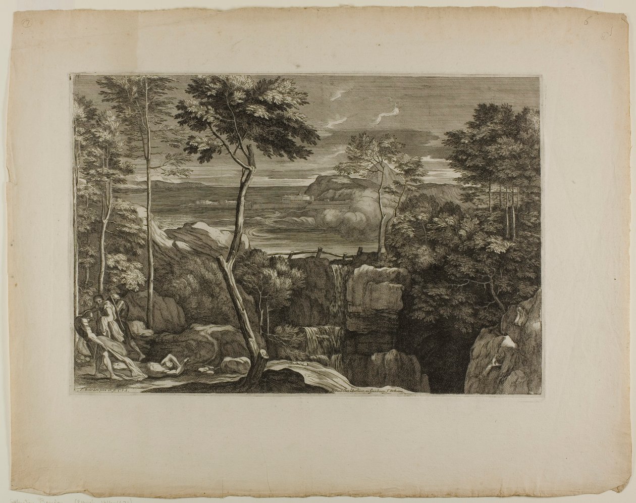 Paesaggio con tre briganti e la loro vittima da Sébastien Bourdon