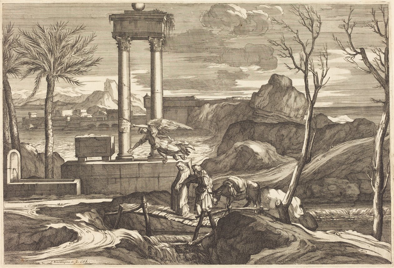 La fuga in Egitto da Sébastien Bourdon