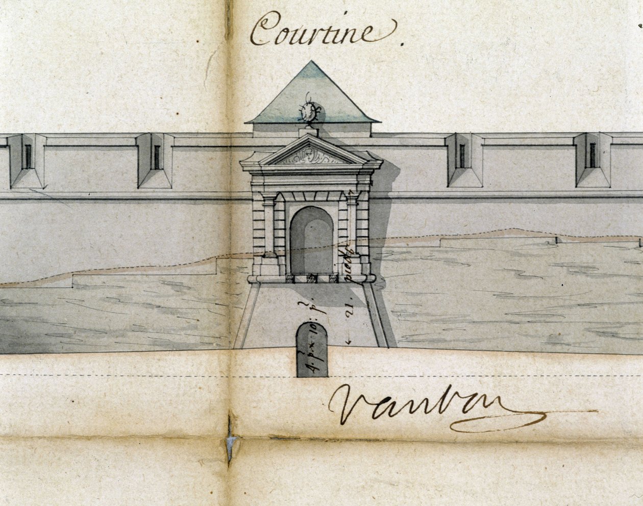 Fortificazioni Courtine di Vauban da Sebastien Le Prestre de Vauban