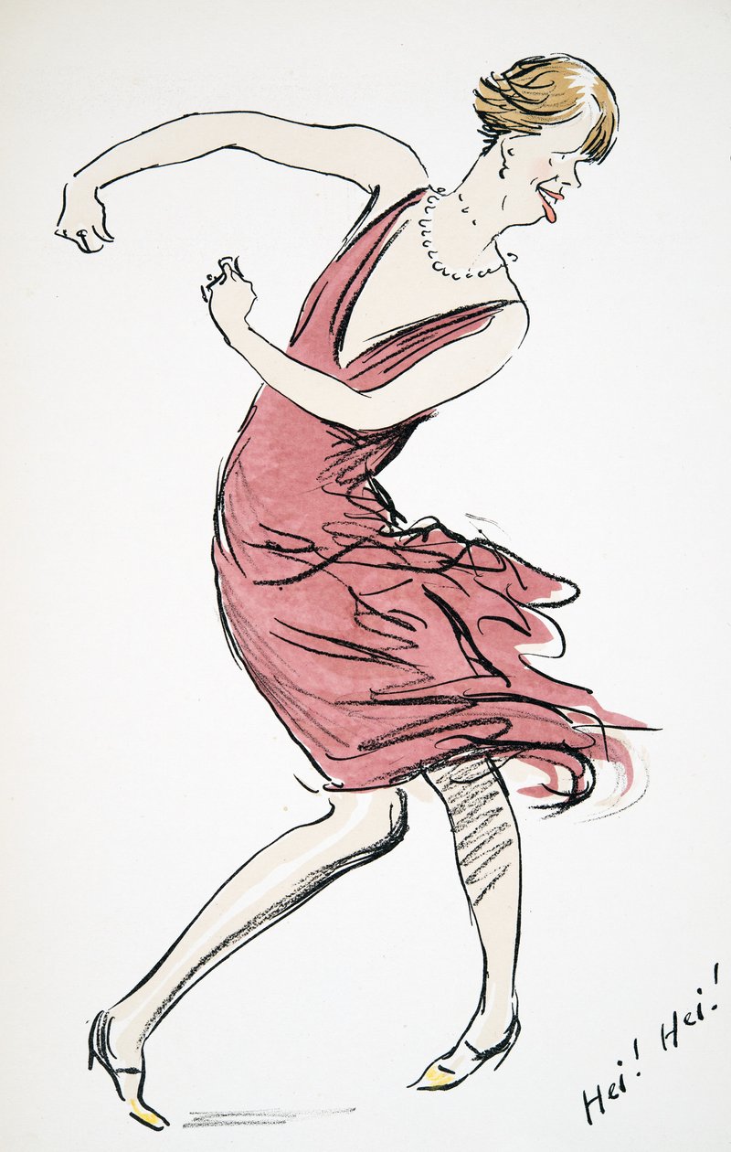 Travestito che balla, da White Bottoms, pub. 1927 da Sem
