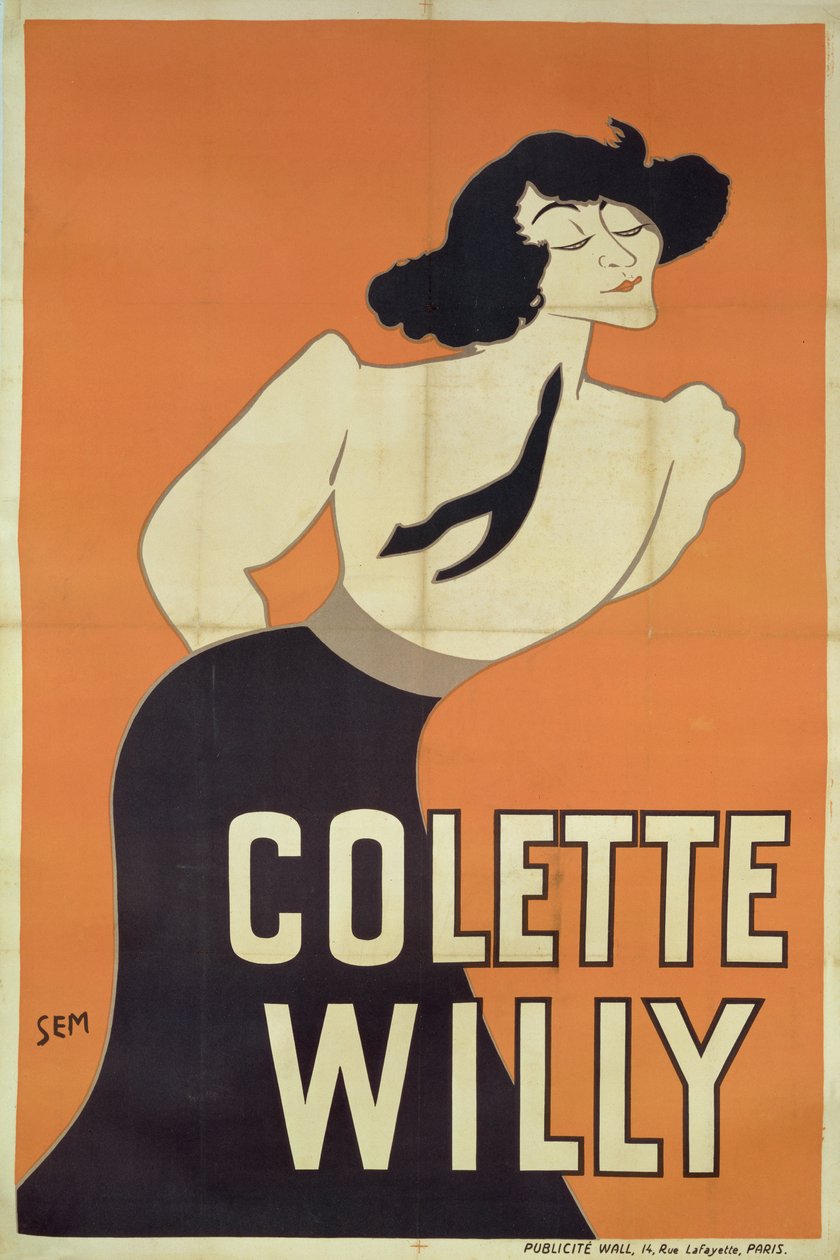 Poster raffigurante Colette Willy (1873-1954) da Sem