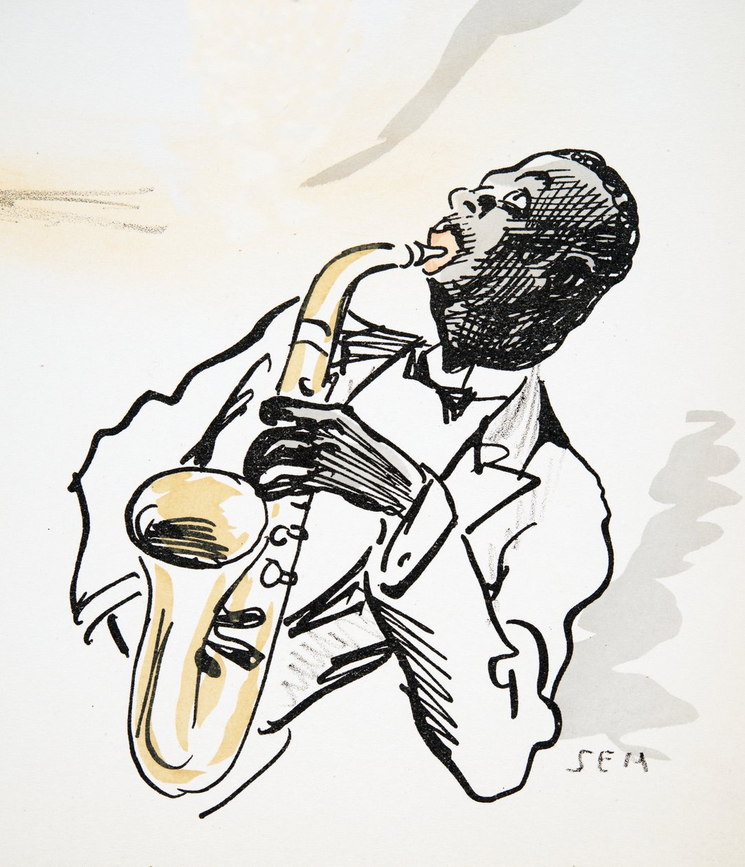 Sassofonista, da White Bottoms, pub. 1927 da Sem