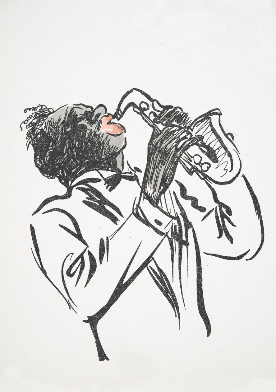 Sassofonista, da White Bottoms, pub. 1927 da Sem