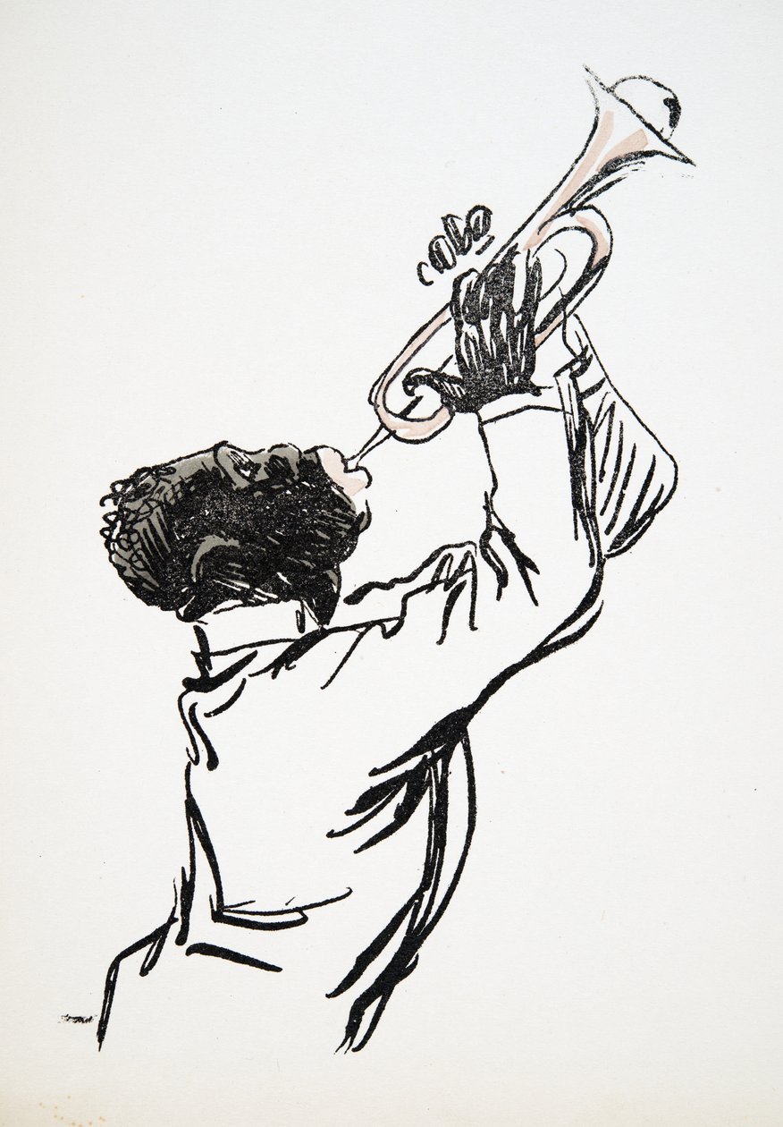 Trombettista, da White Bottoms, pub. 1927 da Sem