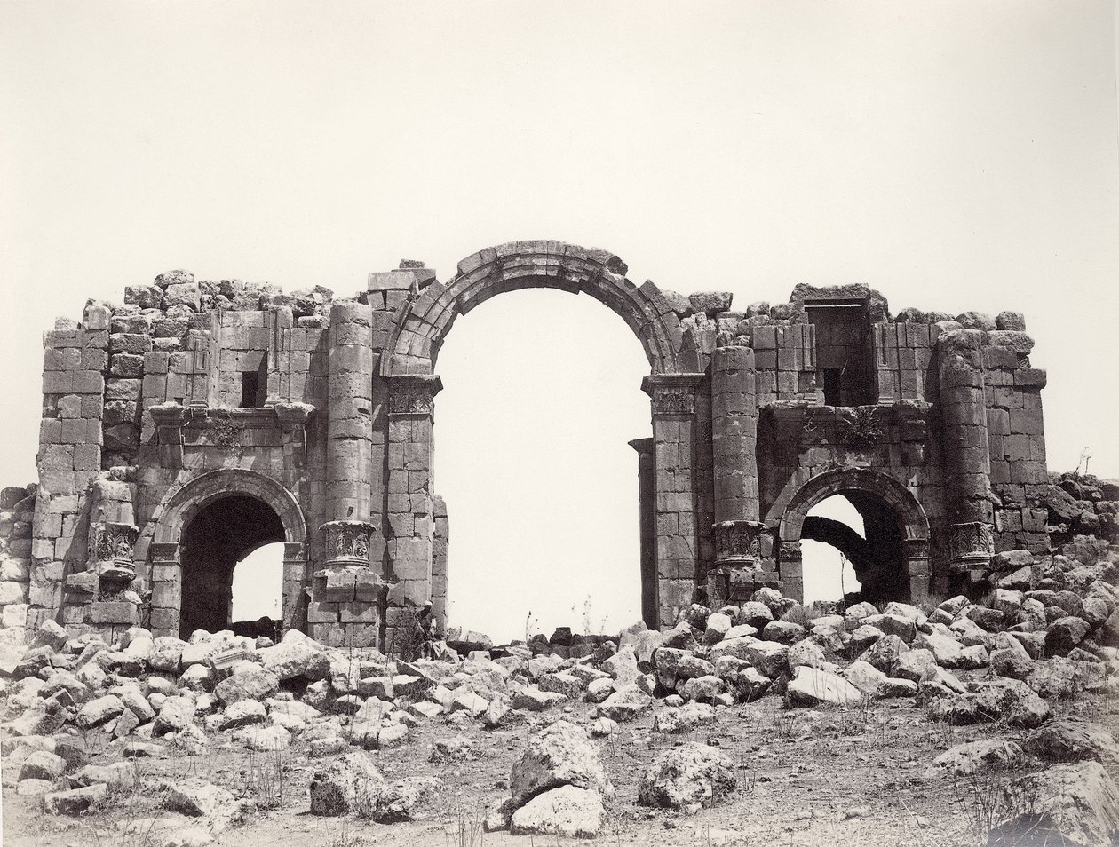 Arco Adrianeo a Jerash, 1867 da Sergeant Henry Phillips