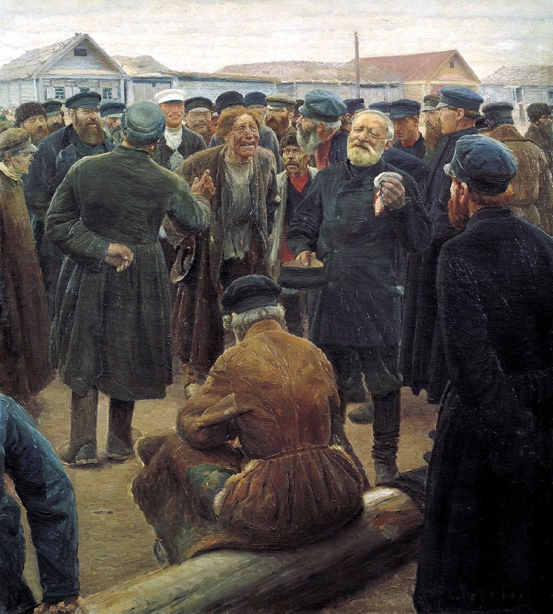 Alla riunione della comunità di campagna da Sergei Alexeevich Korovin
