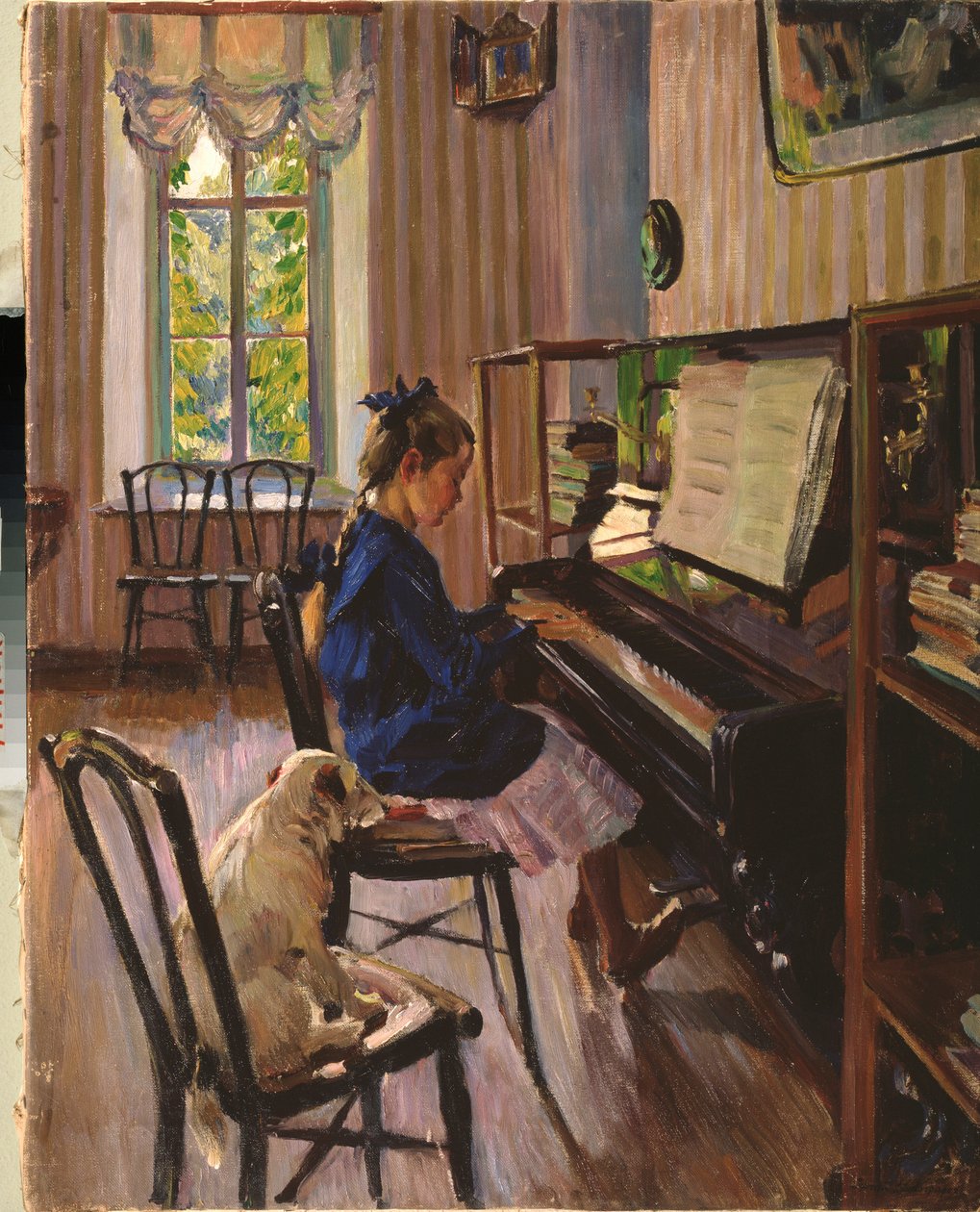 Al pianoforte da Sergei Arsenevich Vinogradov