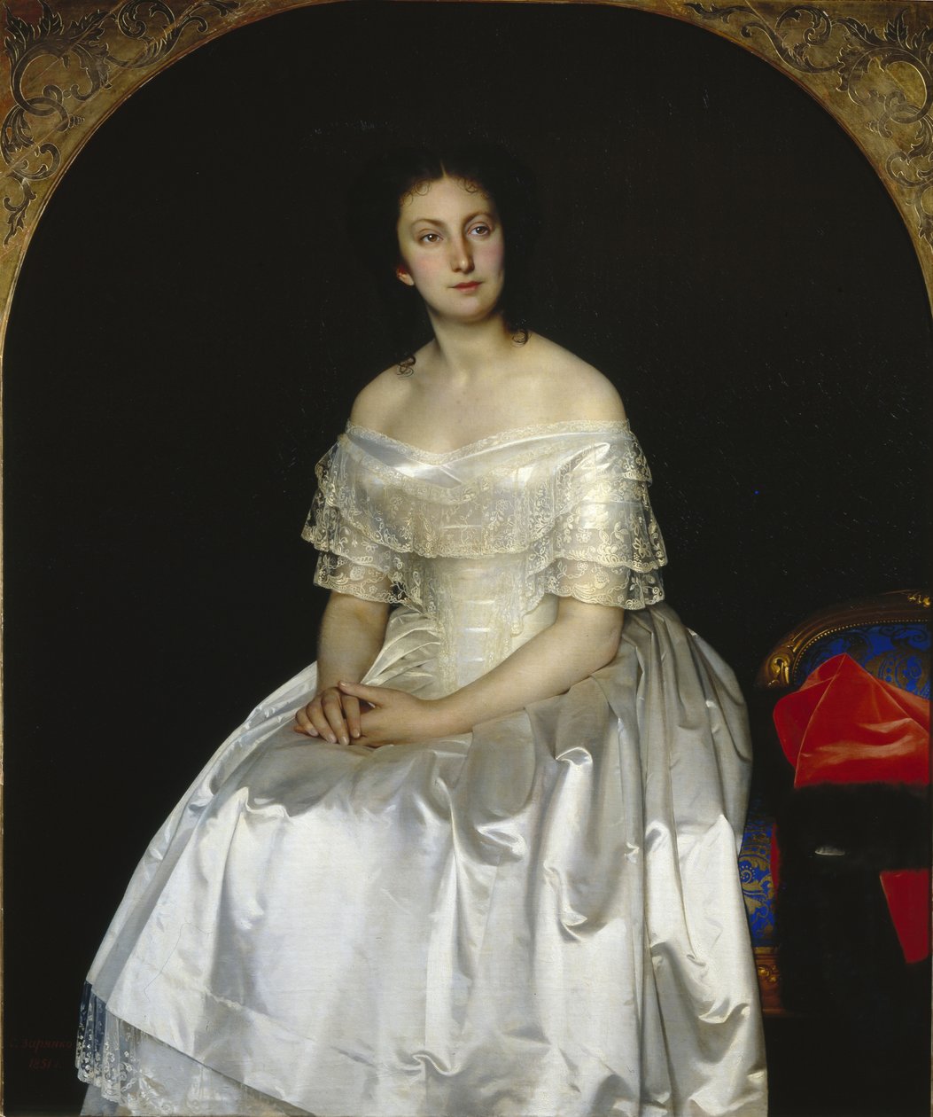 Ritratto della Principessa Maria Vasilievna Vorontsova da Sergei Konstantinovich Zaryanko