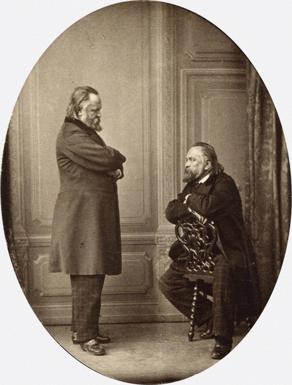 Herzen contro Herzen. Doppio ritratto di Aleksandr Ivanovich Herzen 1812-1870, 1865 da Sergei Lvovich Levitsky