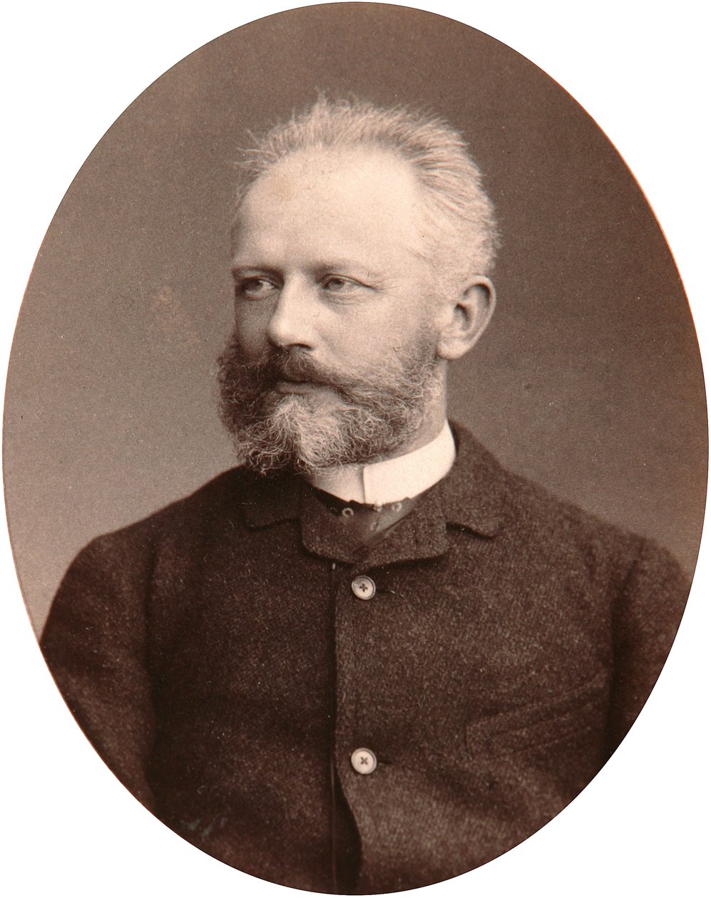 Peter Tchaikovsky, compositore russo, fine XIX secolo da Sergei Lvovich Levitsky