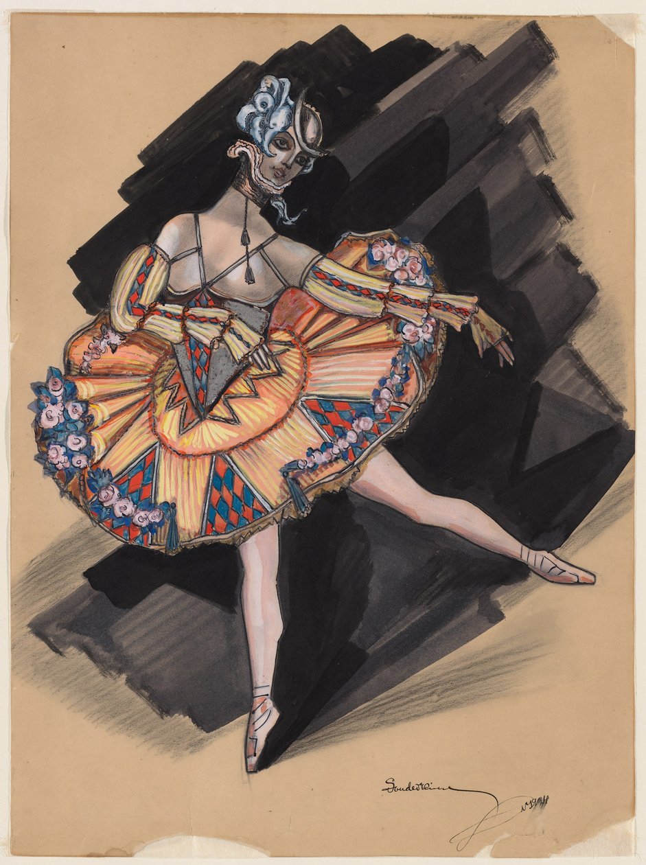 La bambola fatata. Costume design per Anna Pavlova da Sergei Yurievich Sudeykin