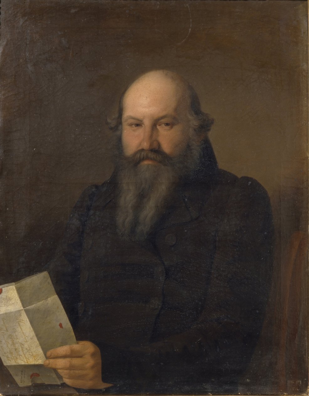 Ritratto di Osip Mikhaylovich Senkov 1790-1851, 1836 da Sergey Konstantinovich Zaryanko
