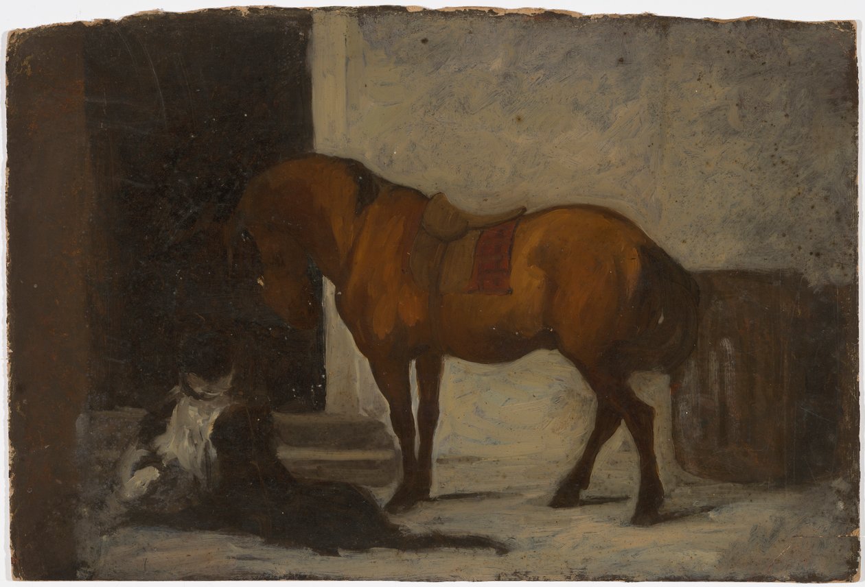 Un cavallo e due cani da Severin Falkman