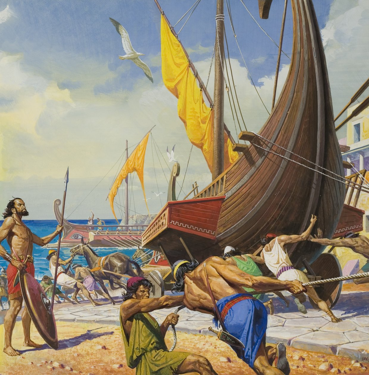 Conquistare con il genio (gouache su carta) da Severino Baraldi