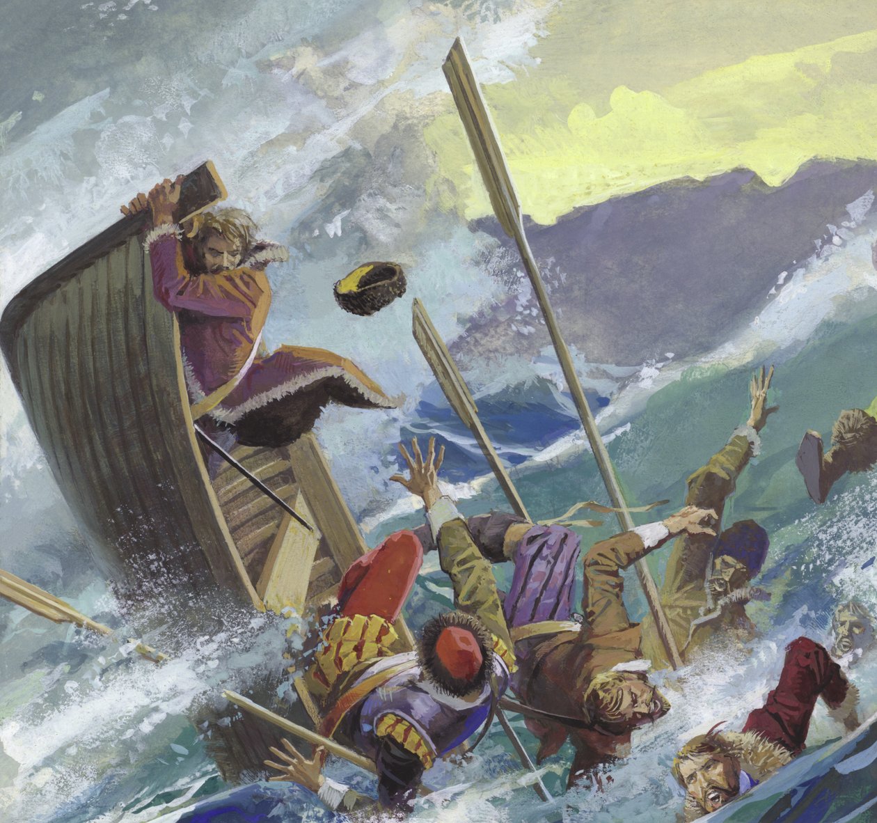 Richard Chancellor, gettato in un mare tempestoso da Severino Baraldi