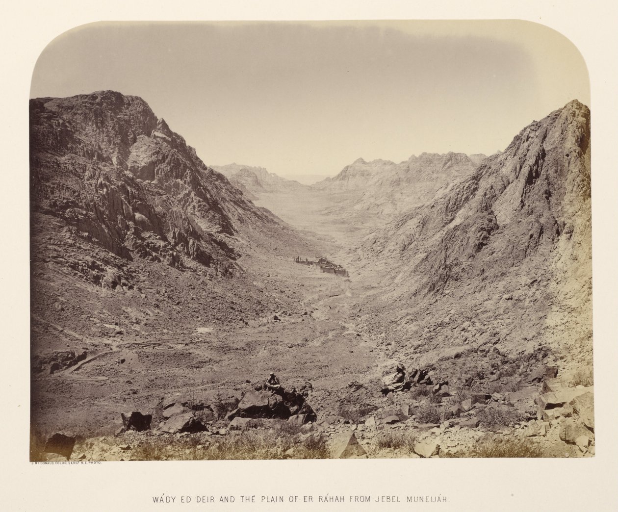 Wády Ed Deir e la pianura di Er Ráhah da Jebel Muneijáh da Sgt. James M. McDonald