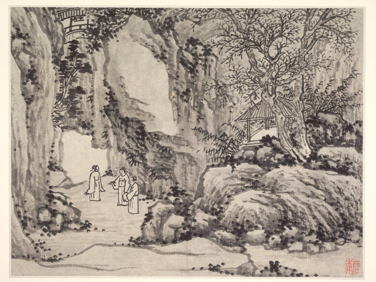 Dodici vedute della Collina della Tigre, Suzhou: La Sorgente della Spada, Collina della Tigre da Shen Zhou