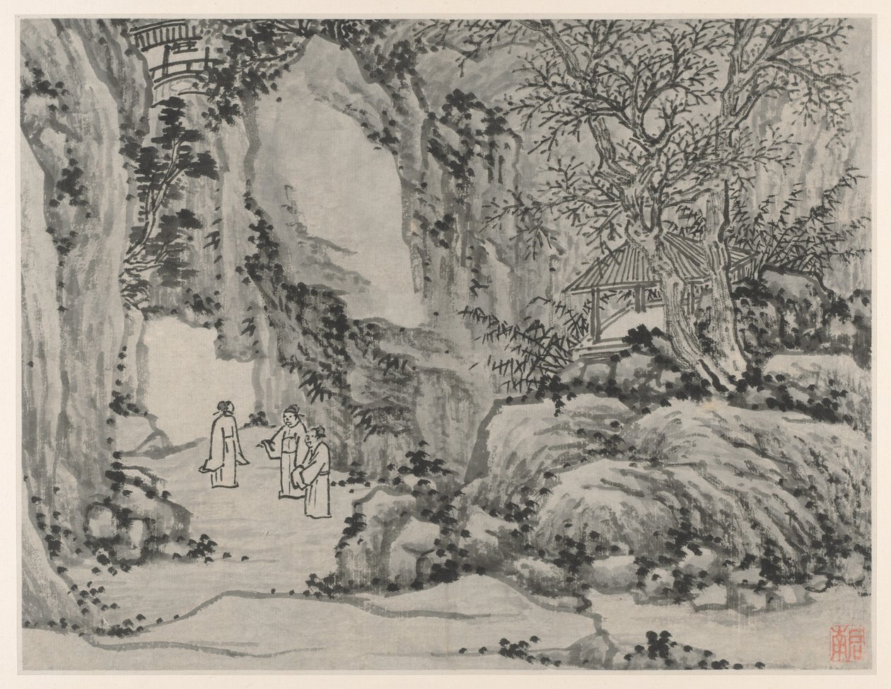 Dodici vedute della Collina della Tigre, Suzhou: La sorgente della spada, Collina della Tigre da Shen Zhou