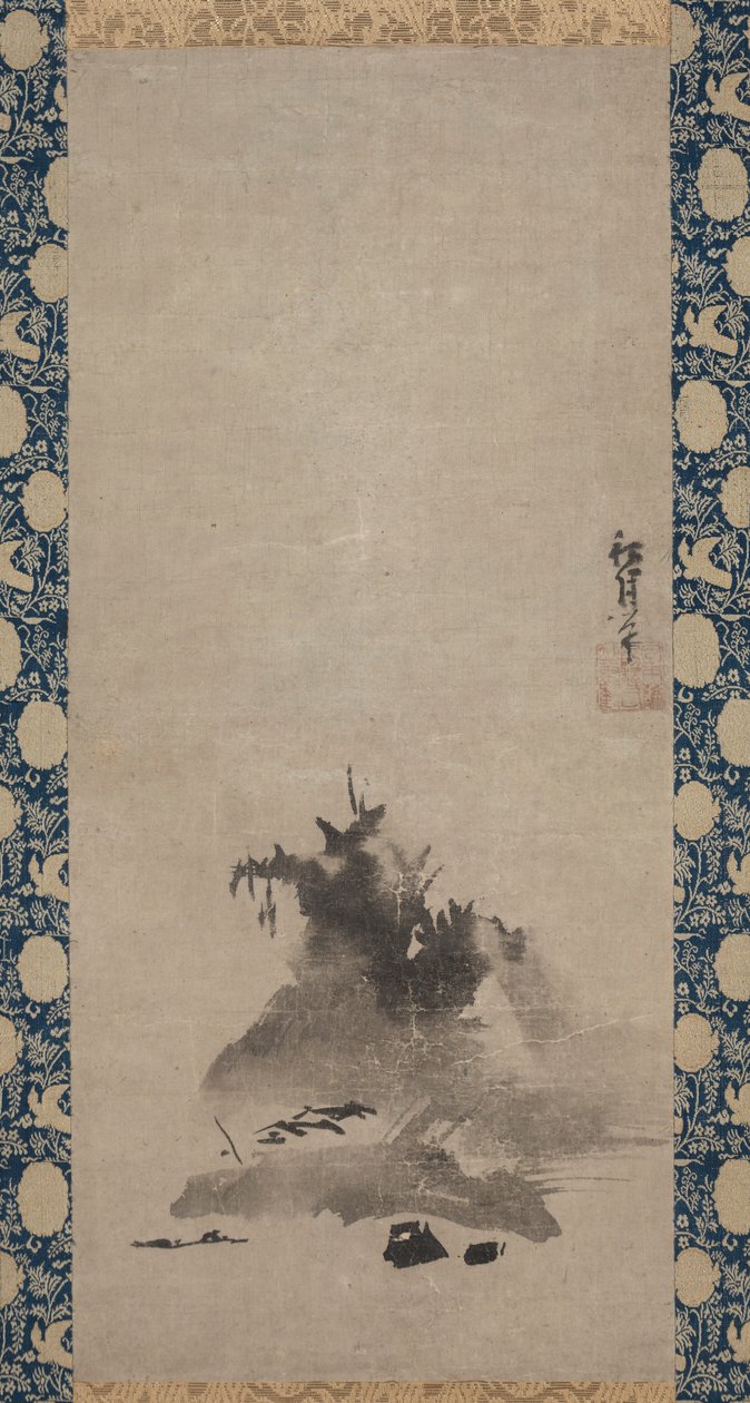 Paesaggio Haboku a inchiostro spruzzato da Shugetsu Tokan