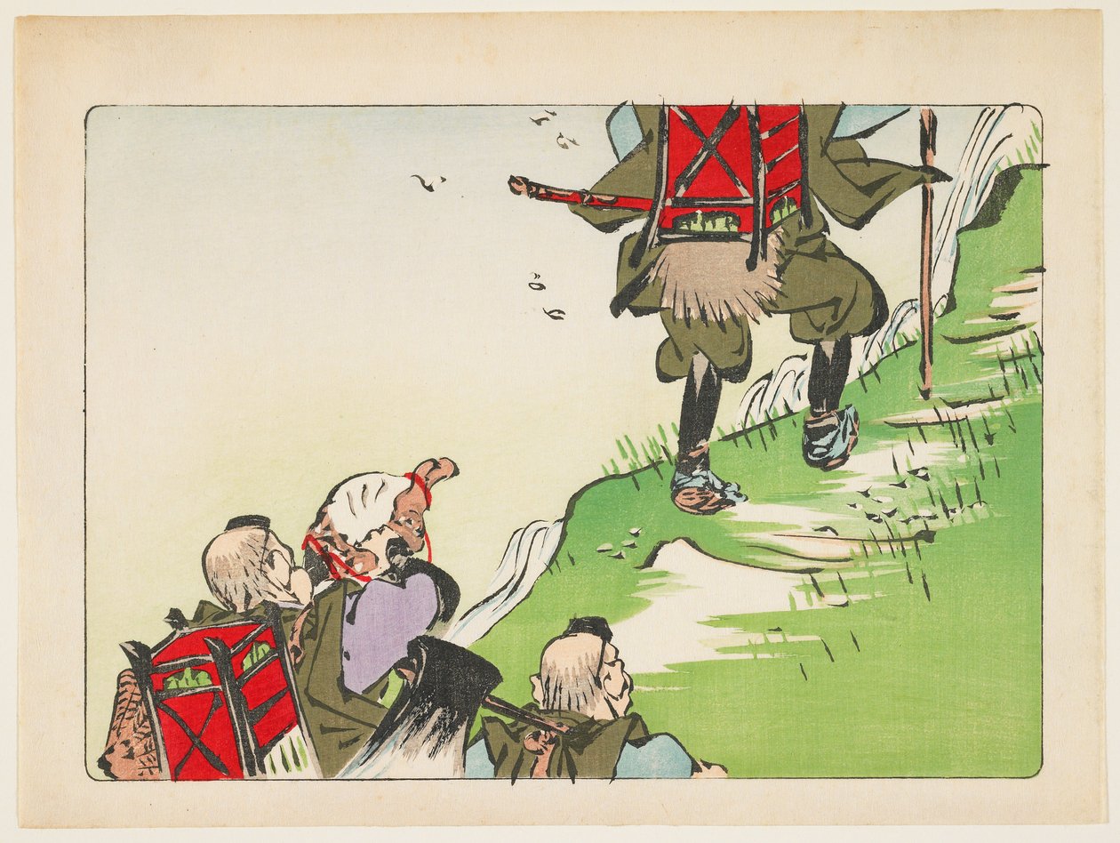 (Processione di pellegrini) da Shibata Zeshin