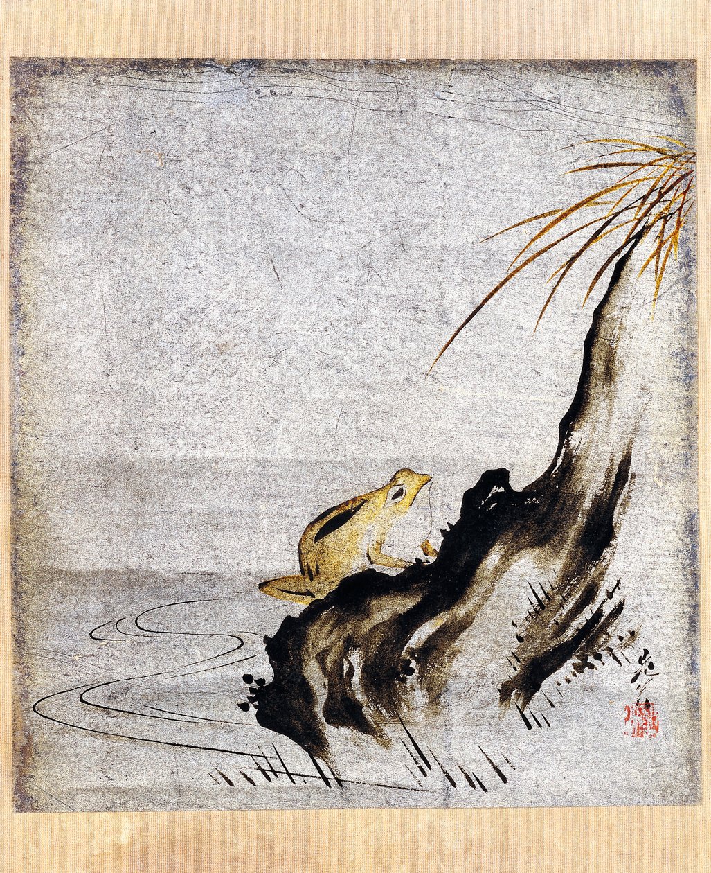 Rana nello stagno da Shibata Zeshin