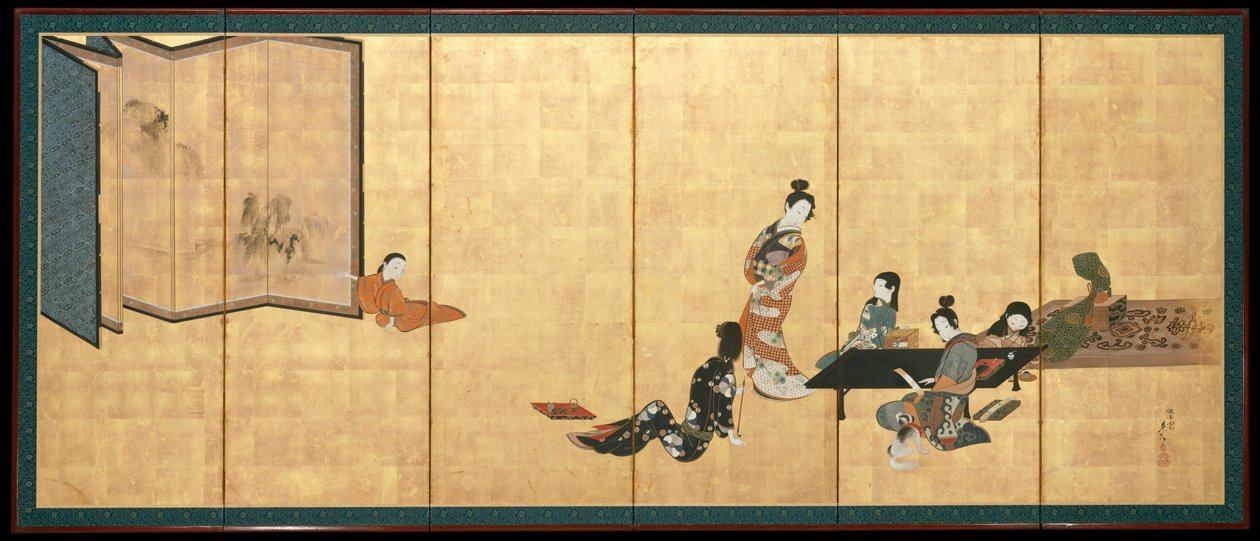 Parodia delle quattro arti da Shibata Zeshin