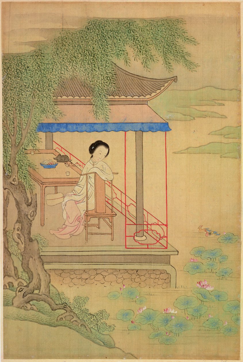 Ragazza Seduta sul Portico da Shih Fu Chuiu Ying Shih Fu Chuiu Ying