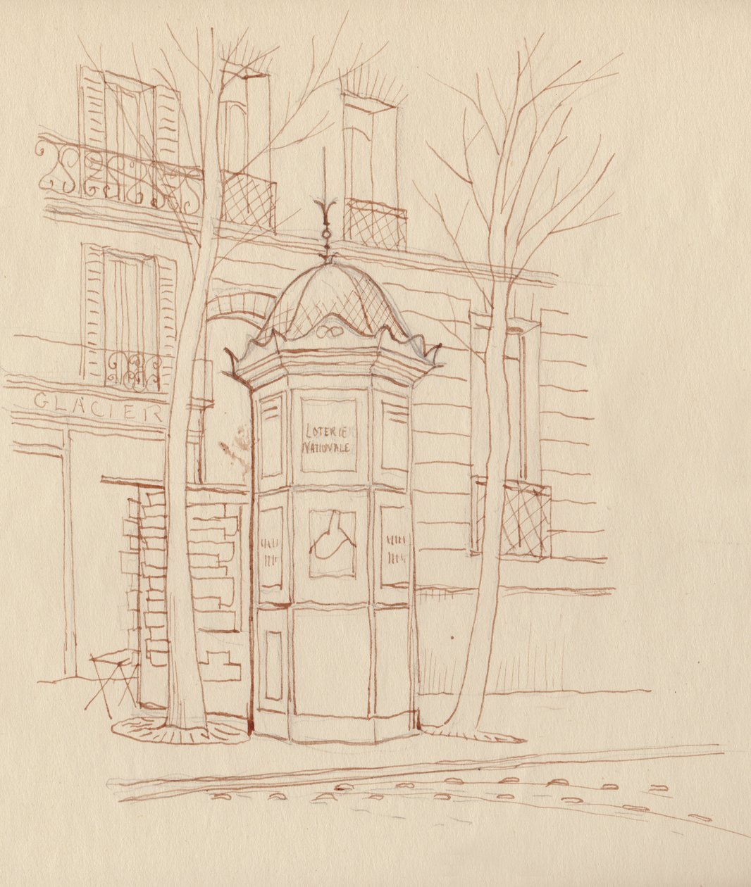 Colonna pubblicitaria, Parigi, Francia da Shirley Markham