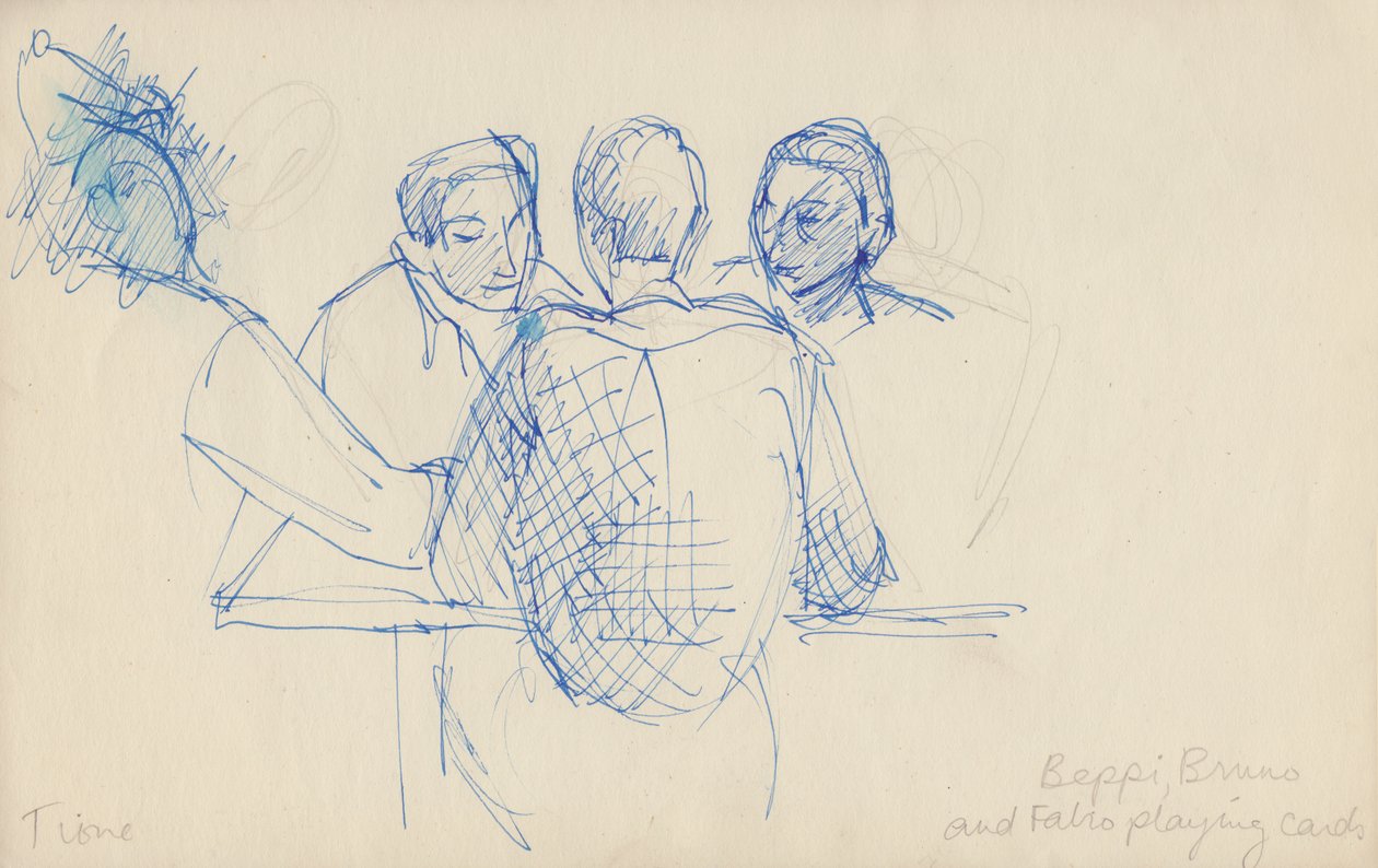Beppi, Bruno e Fabio giocano a carte da Shirley Markham