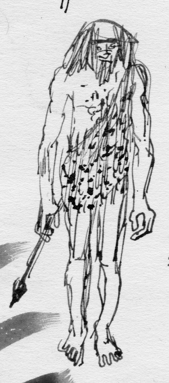 Uomo delle caverne, c. 1950 da Shirley Markham