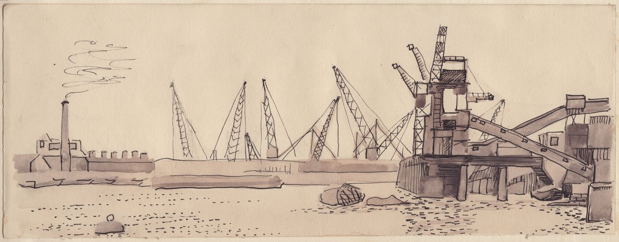 Docks sul Tamigi a Londra da Shirley Markham