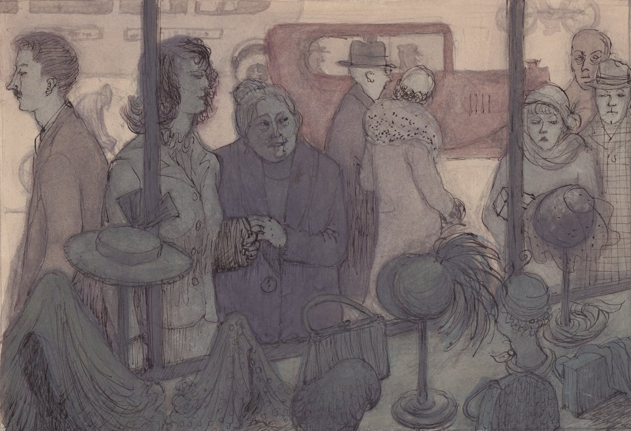 Vetrina del negozio di cappelli, c. 1952 da Shirley Markham