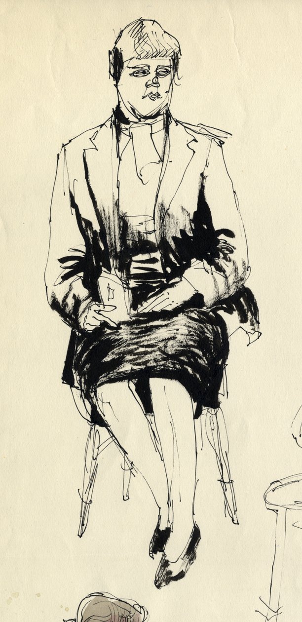 Donna seduta da Shirley Markham