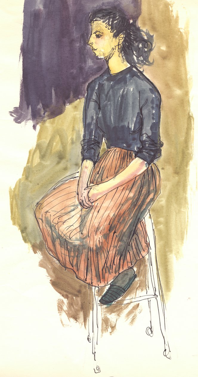 Donna seduta da Shirley Markham