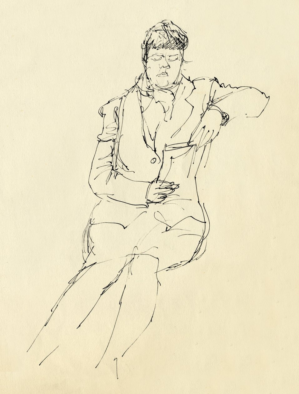 Donna seduta che legge, 1953 da Shirley Markham