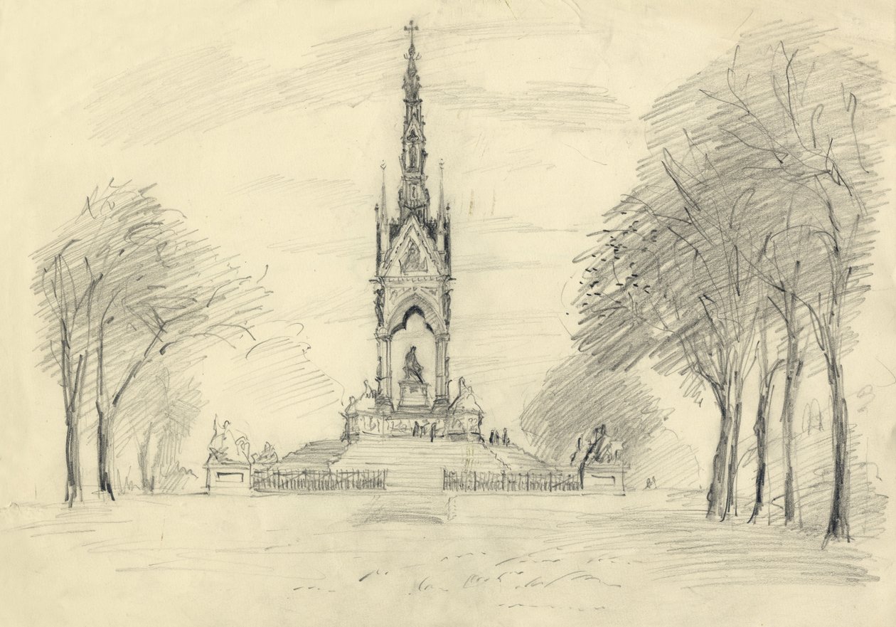 Il Memoriale di Albert, Kensington Gardens, Londra, c1950 da Shirley Markham