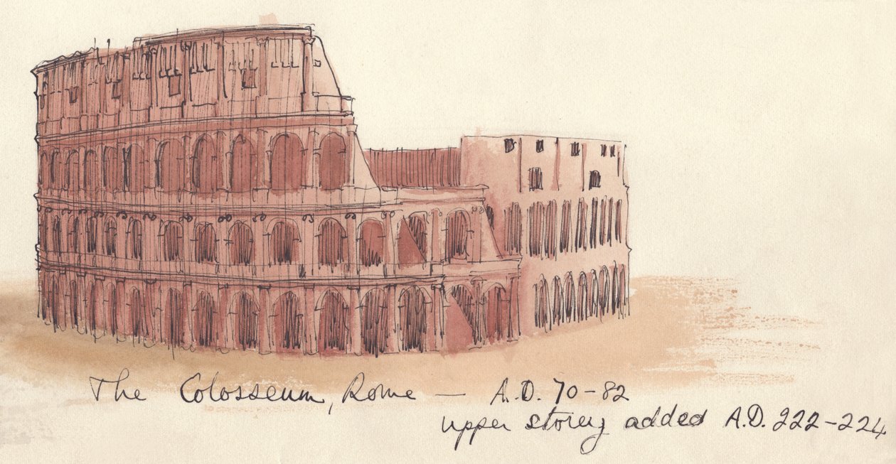 Il Colosseo, Roma - AD 70-82 da Shirley Markham