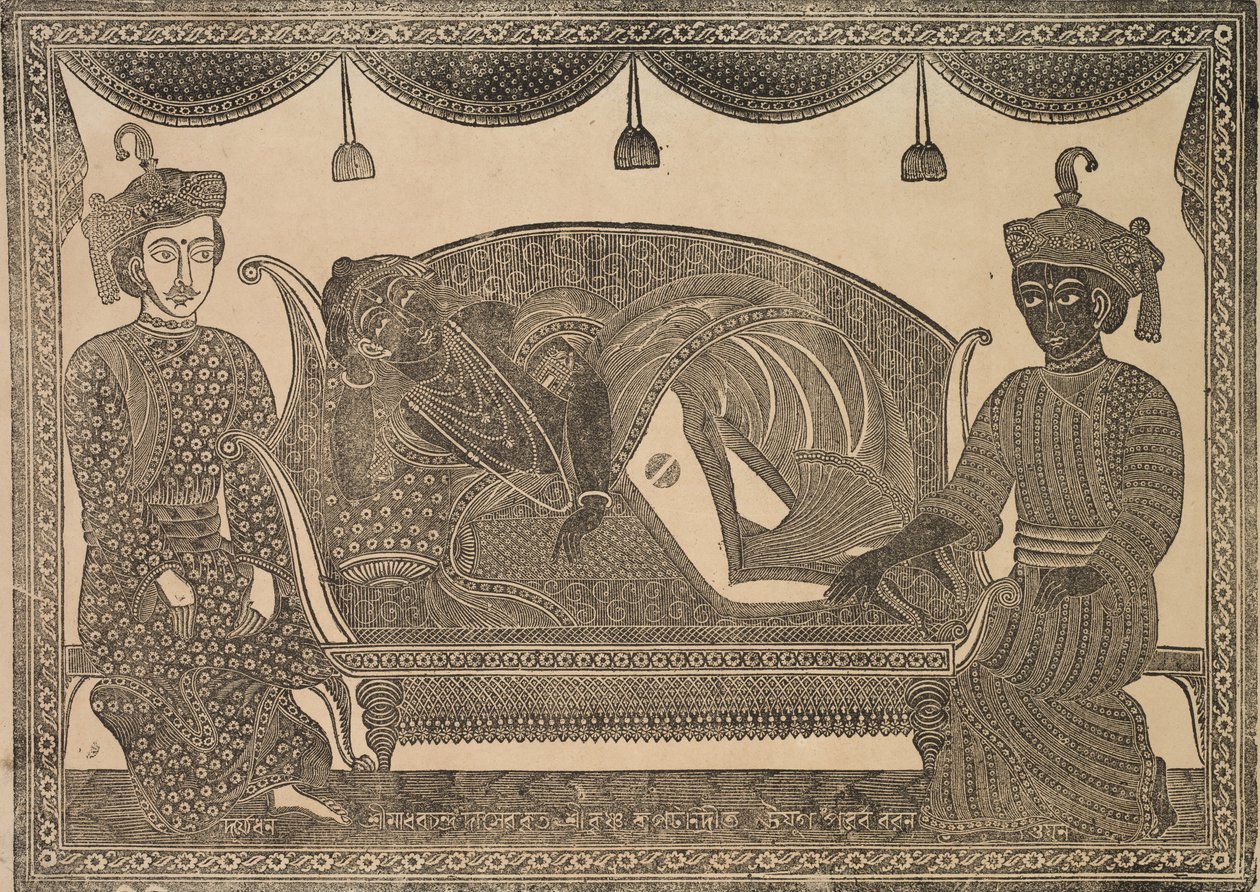 Dipinto di Kalighat da Shri Gobinda Chandra Roy