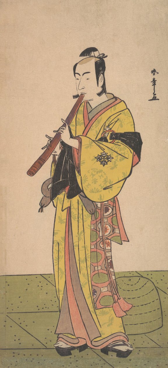Ichikawa Bennosuke come uomo in abito Komuso da Shunsho