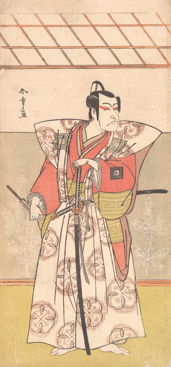 Ichikawa Danjuro V come un samurai di alto rango da Shunsho