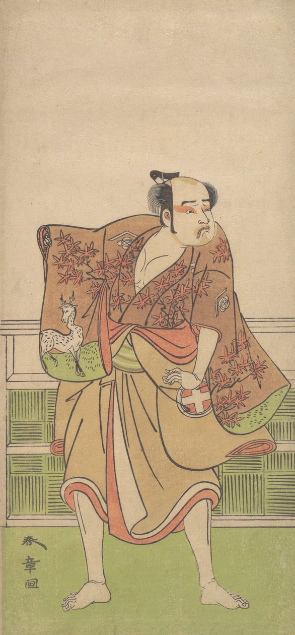 Otani Hiroemon nel ruolo di Gokumon no Shobei, 9° mese, 1774 da Shunsho