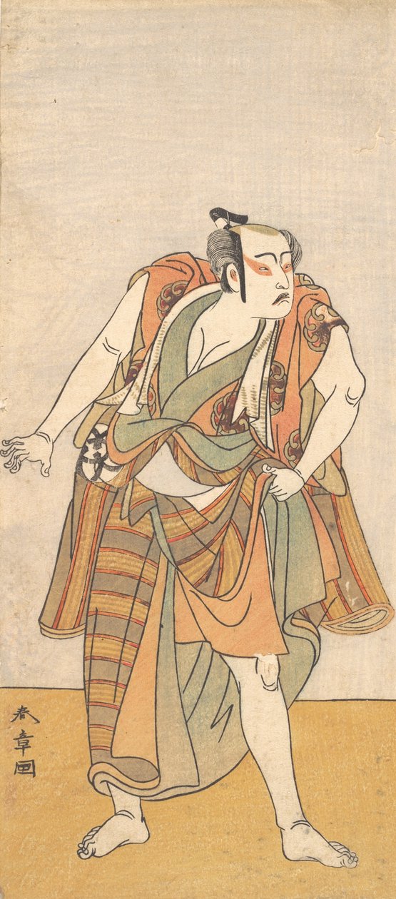Il primo Bando Mitsugoro come un uomo disarmato, 1774 o 1775 da Shunsho