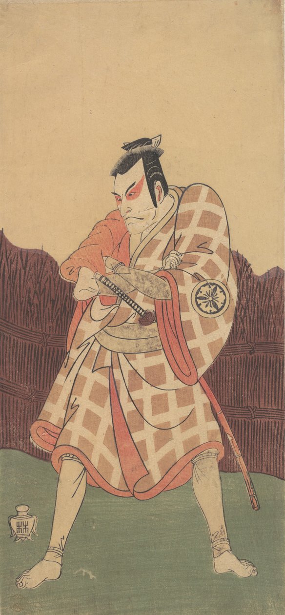 Il terzo Matsumoto Koshiro nel ruolo di Matsuomaru in Sugawara, estate, 1768 da Shunsho