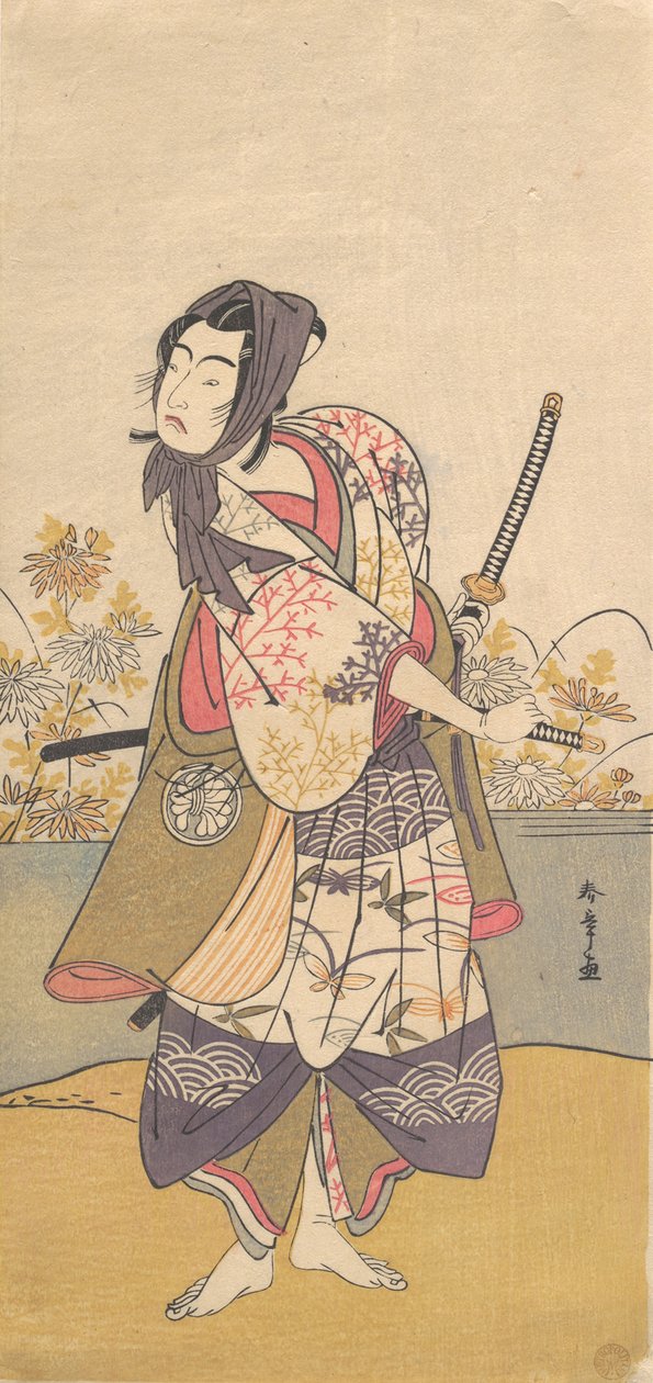 Il terzo Segawa Kikunojo nel ruolo di Soga no Goro Tokimune, 2° mese, 1785 da Shunsho