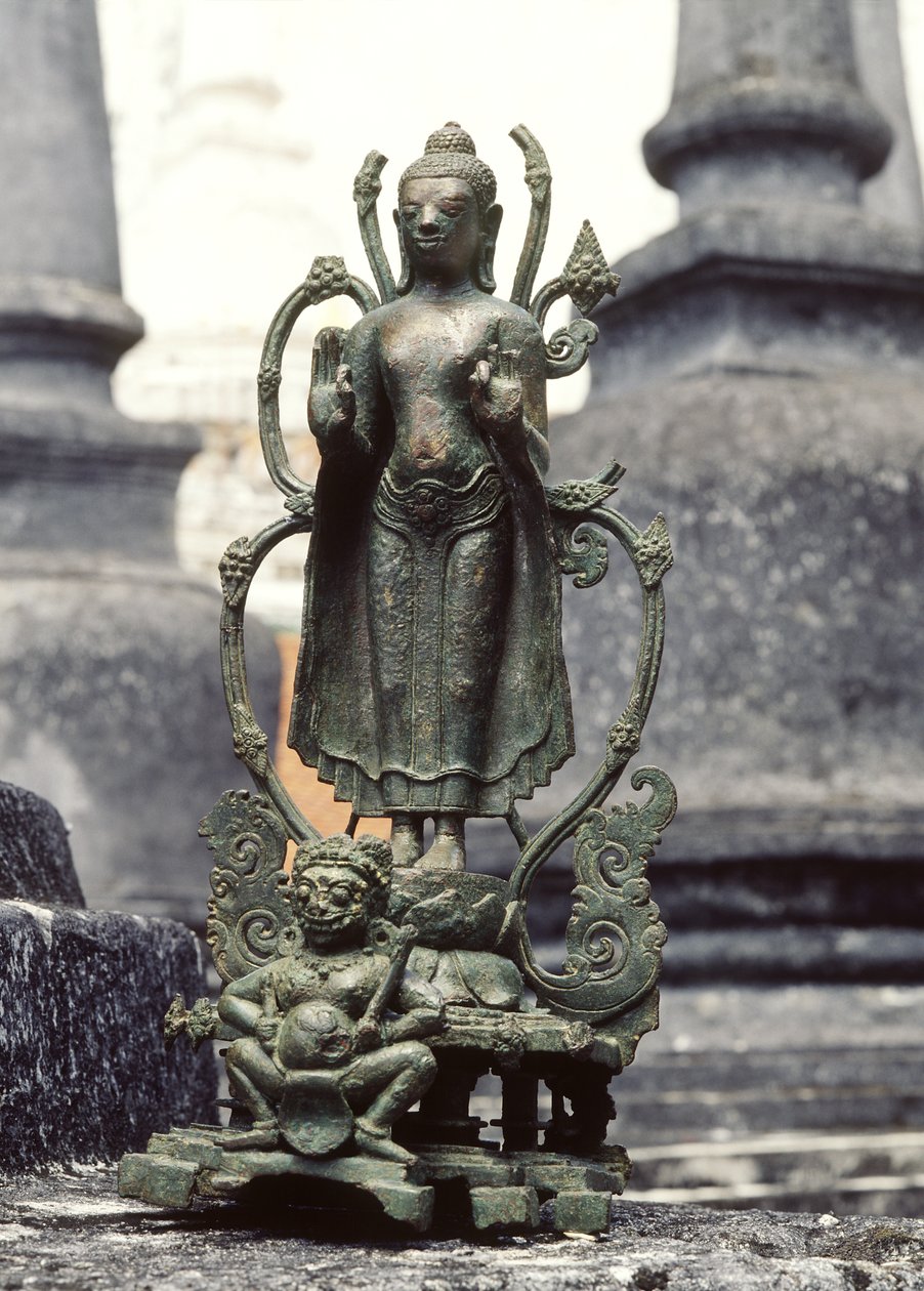 Buddha in postura di argomentazione da Siamese School