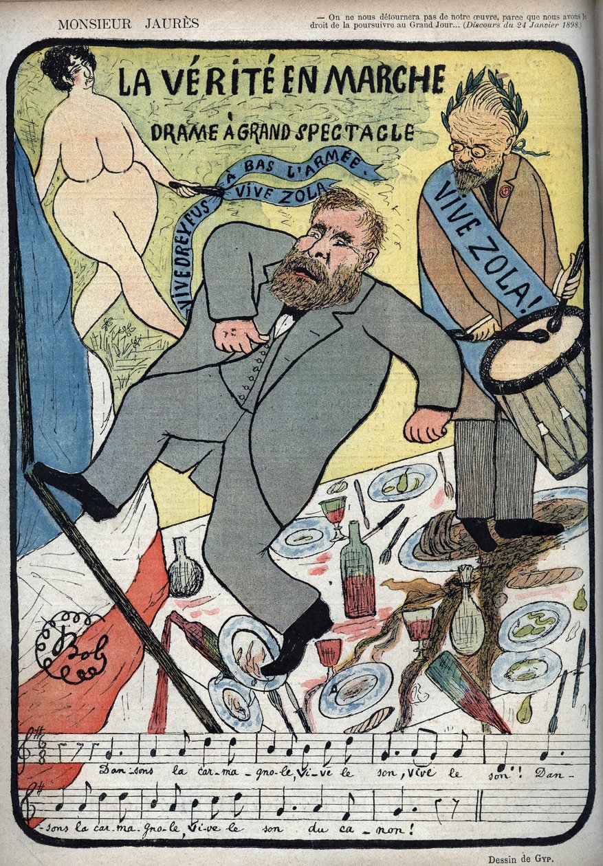 Affare Dreyfus - Monsieur Jaurès - La Verità in marcia, dramma a grande spettacolo - viva Dreyfus, viva Zola, abbasso l
